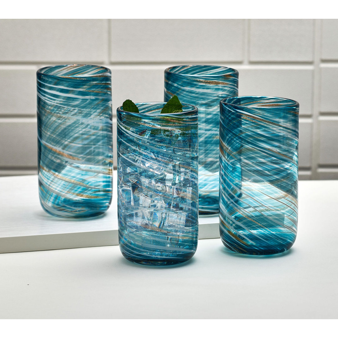 Mikasa Color Swirl 18 oz. Highball Glasses